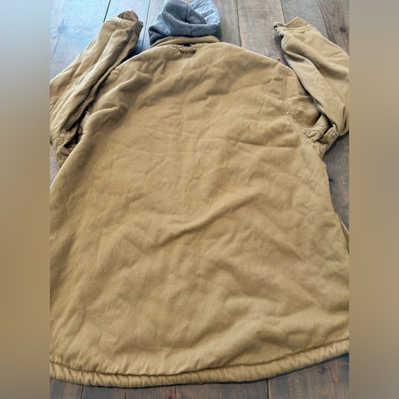 SOLD ✅ Jachs New York Men’s Heavyweight Sherpa Lined Khaki Jacket Hoodie Sz:L - Picture 14 of 14